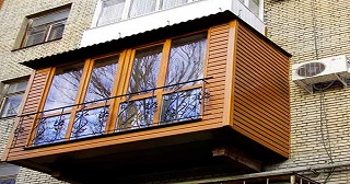 Внешняя отделка балкона Усолье-Сибирское цена от 1037 руб. м/2.